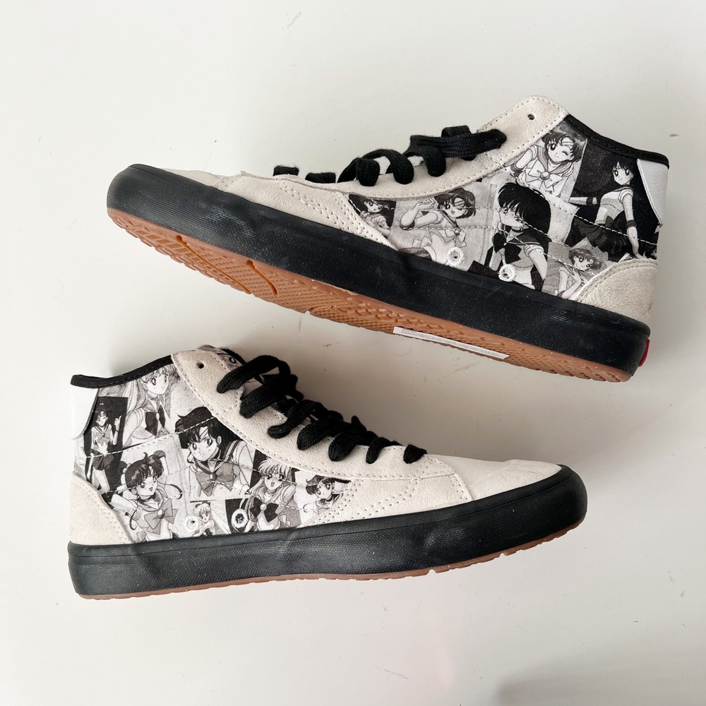 Vans Sailor Moon High Top‎ Shoes Size 10 Women's Anime Suede Leather - Picture 5 of 12